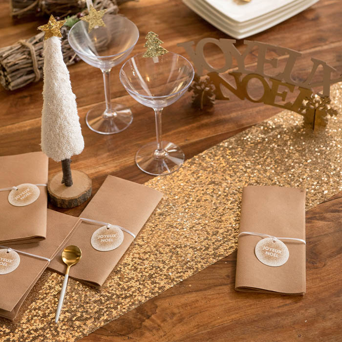 Santex Gouden Pailletten Tafelloper