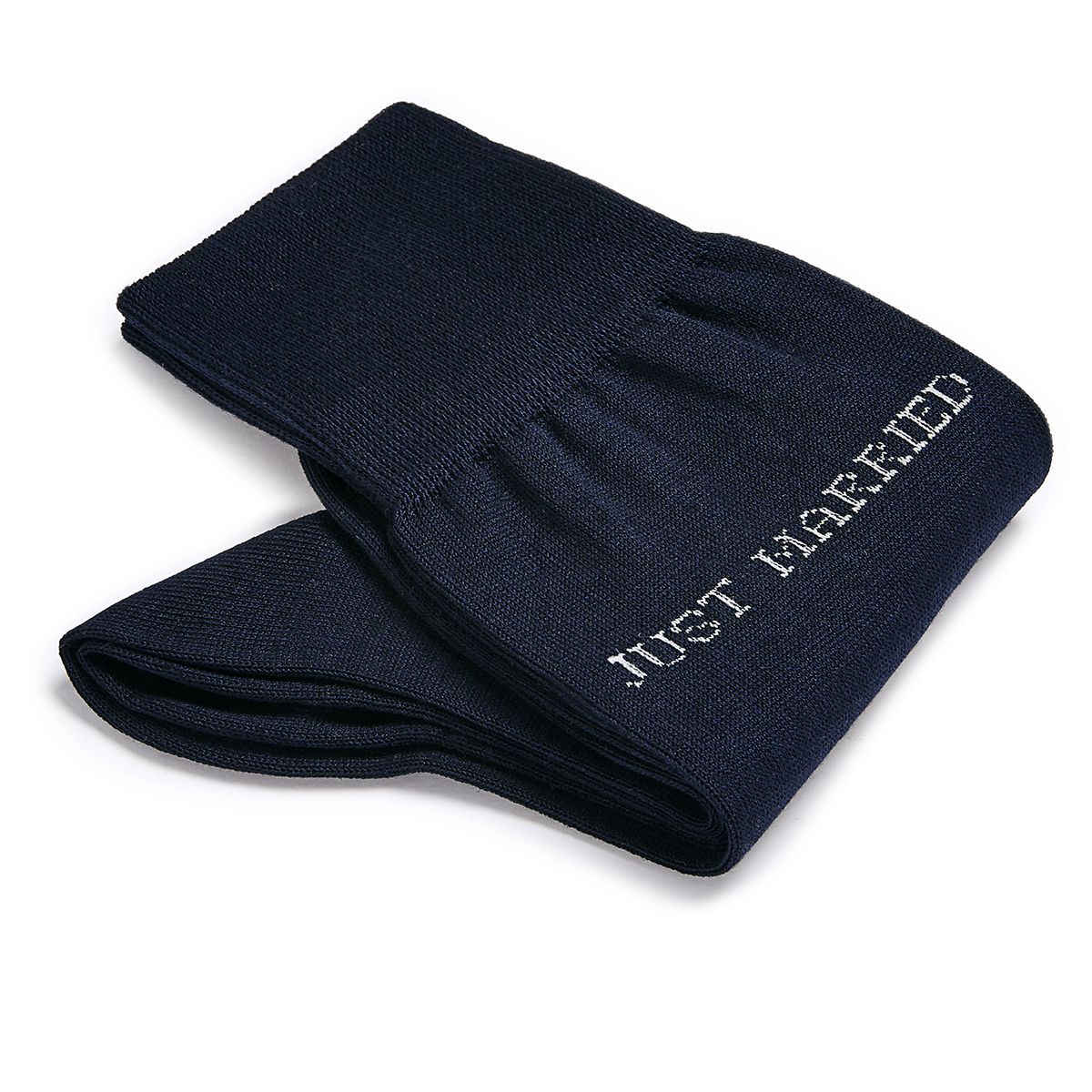 Carlo Lanza Just Married Donkerblauwe Katoenen Sokken