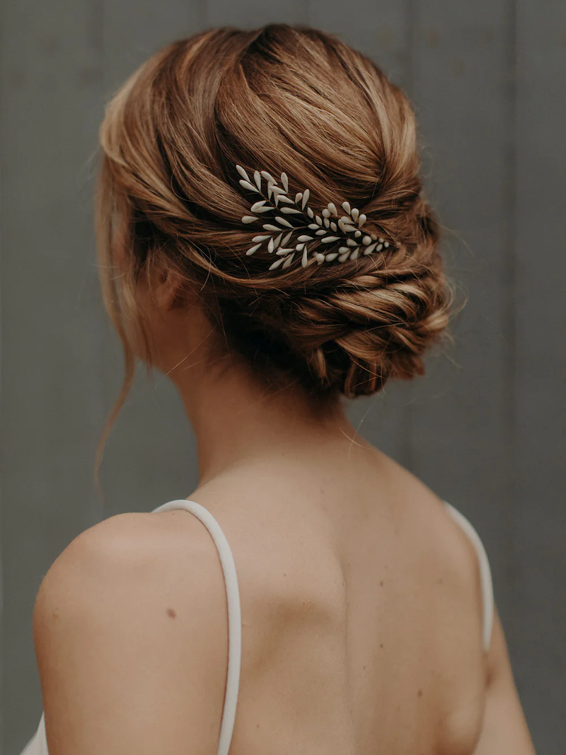 Lizeron Astrid Haar pin Wit