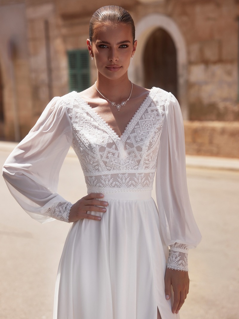 Bianco evento E484 Top | Maat XXL