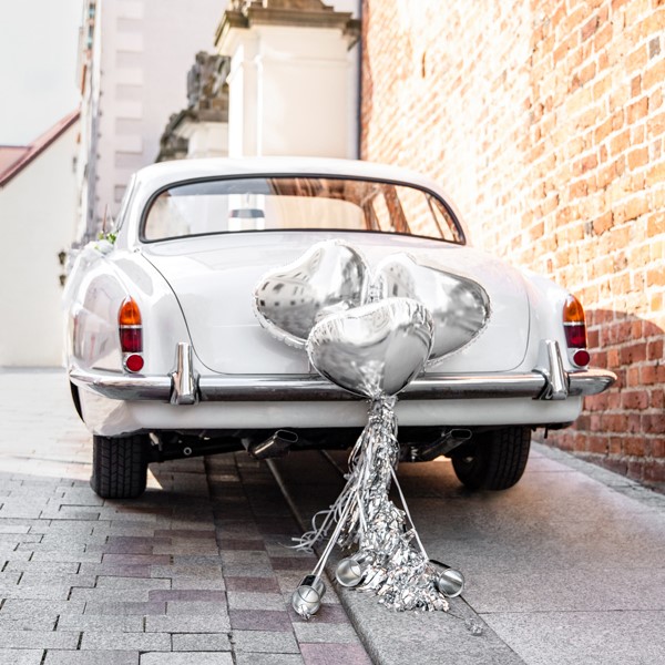 PartyDeko Auto Decoratiepakket Zilver