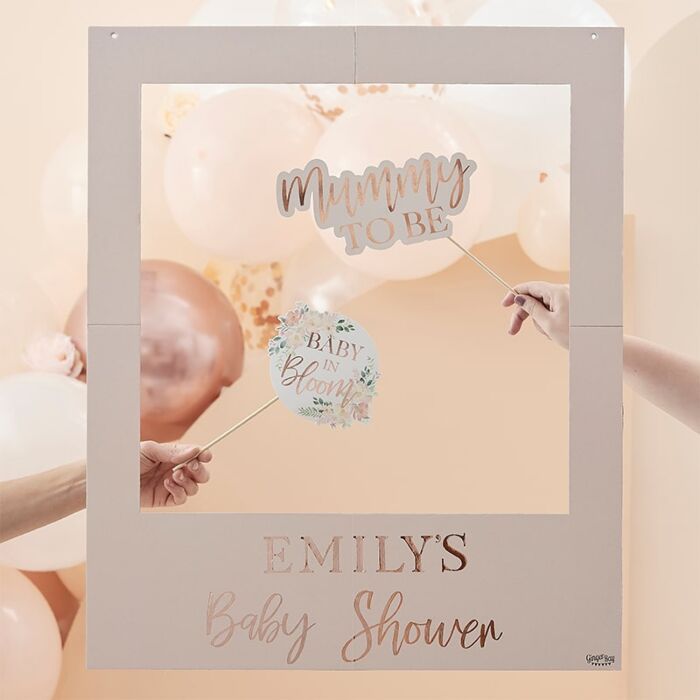 Ginger Ray BL 113 Floral Baby Shower Photo Booth Frame