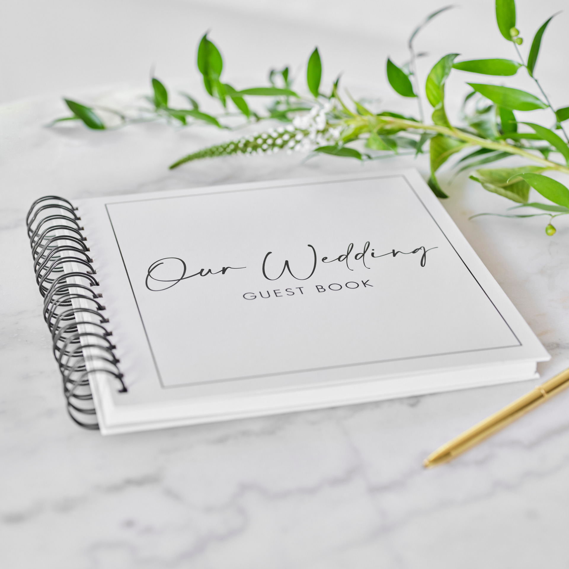 Ginger Ray BW 402 Wedding Guest Book
