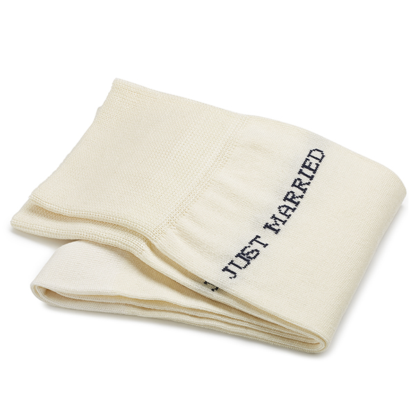 Carlo Lanza Just Married Ivoorwitte Katoenen Sokken | Maat One Size