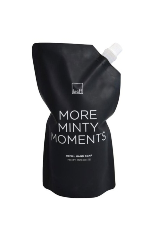 Leeff 18339 Navulling Handzeep Minty Moments - More minty moments Zwart ()