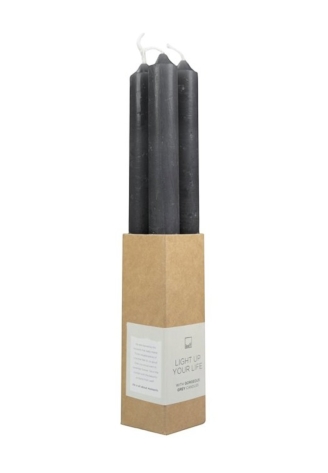 Leeff 18427 Dinerkaarsen Dewi Grijs ()