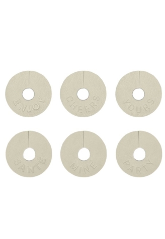 Leeff 18497 Wijnglas markers Wiep Beige ()