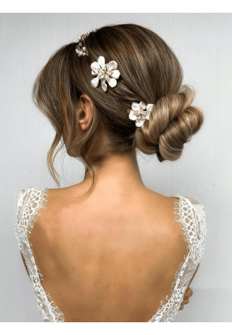Sally Jane Bridal Lilly Haarspeld Gold ()