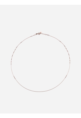 Abrazi Box Chain Ketting Rosé-S ()