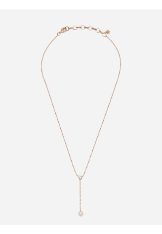 Abrazi Lovey Parel Ketting Rosé ()