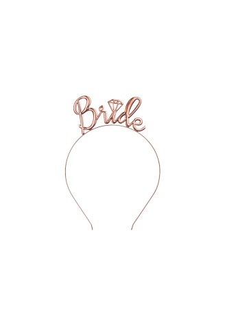 Diadeem Bride Roségoud