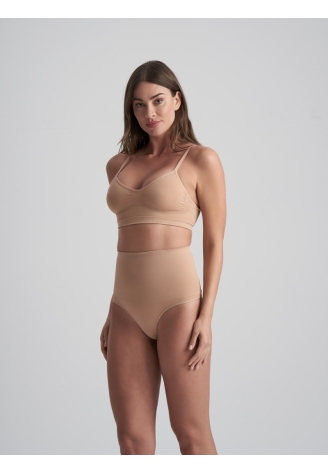 BYE BRA Seamless High Waist String Beige ()