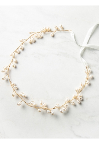 Sally Jane Bridal Dinja Bruidsaccessoire Haarstreng Goud