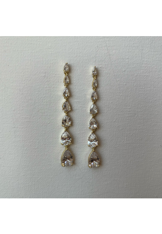 Sally Jane Bridal Ella Oorbellen Goud