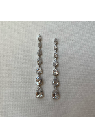 Sally Jane Bridal Ella Oorbellen Zilver