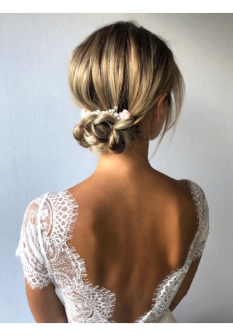 Sally Jane Bridal Gaia Haarkam Zilver ()