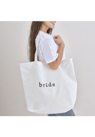 Ginger Ray HEN-119 Canvas Shopper Bride ()