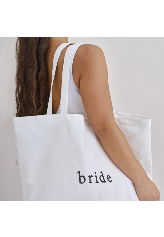 Ginger Ray HEN-119 Canvas Shopper Bride