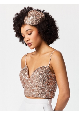 Poirier HT-75151 Fascinator Goud ()