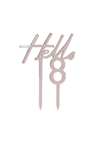 Ginger Ray 'Hello 18' Taarttopper