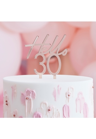 Ginger Ray 'Hello 30' Taarttopper ()