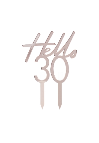 Ginger Ray 'Hello 30' Taarttopper