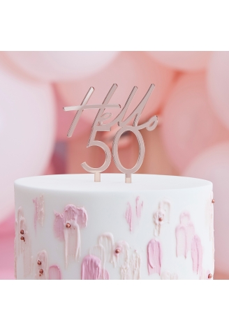 Ginger Ray 'Hello 50' Taarttopper ()