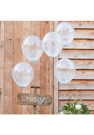 Ginger Ray CW-260 Rustic Country Confettiballonnen