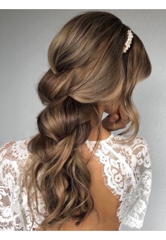 Sally Jane Bridal Sabrina Haarstreng Goud ()