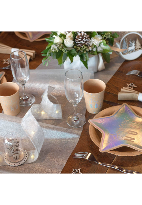 Santex Metallic Zilver Tafelloper