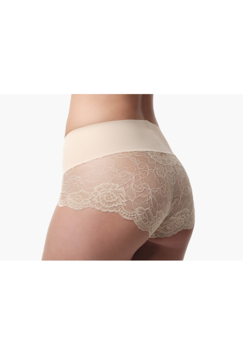 Poirier 15-925 Mid Waist kanten broekje Nude