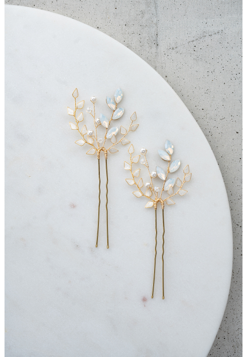 Perlenbräute Gretchen haarspelden