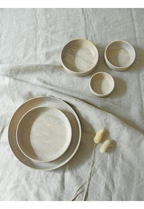 Leeff 18476 Kommen Bente S, set van 3 Naturel