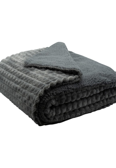 Leeff 18623 Plaid Puk Grijs ()