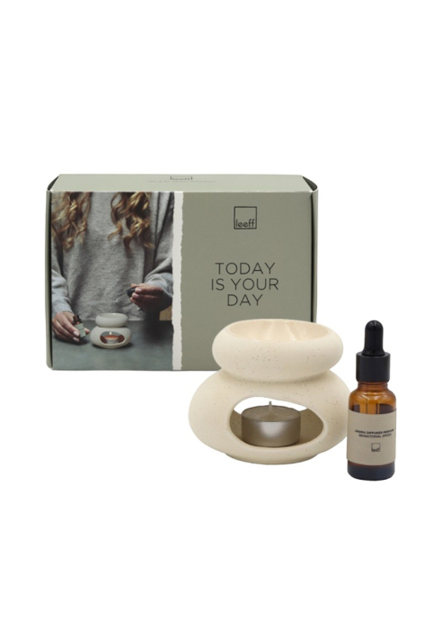 Leeff Keramische aromadiffuser Sensationele Specerijen - Vandaag is jouw dag