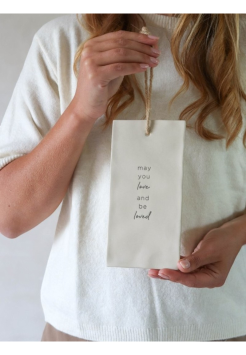 Leeff Siertegel Dex met liefdevolle boodschap ()