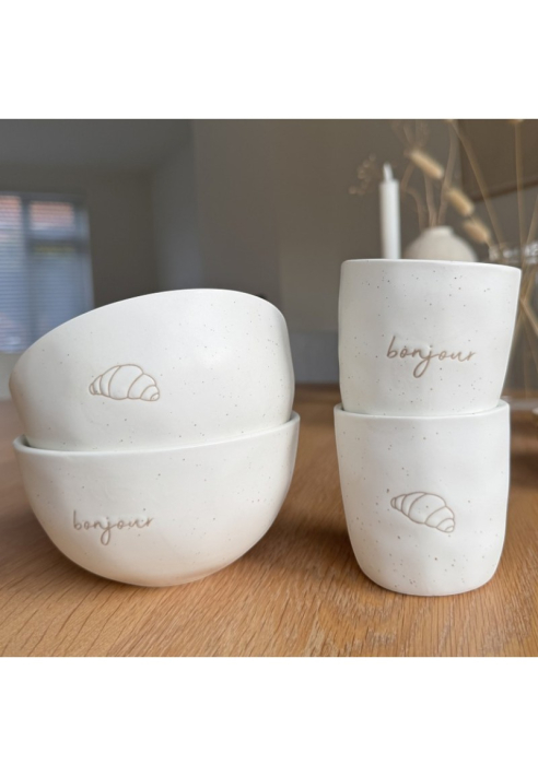 Leeff Mokjes Croissant en Bonjour, set van 2 ()