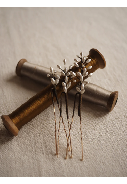 Lizeron Set Diane Haarspelden Parel