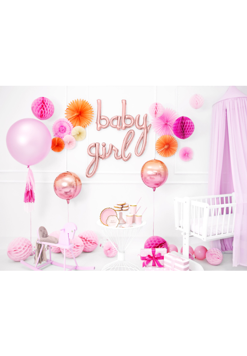 Folieballon Baby Roségoud (73cm)