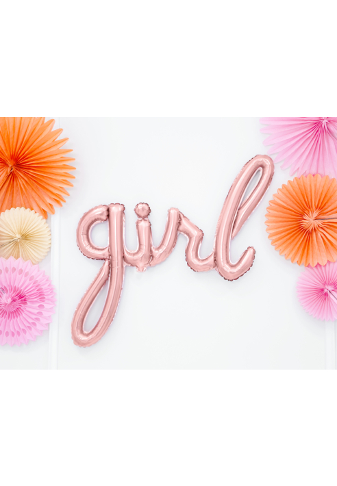 Folieballon Girl Roségoud (77cm) ()