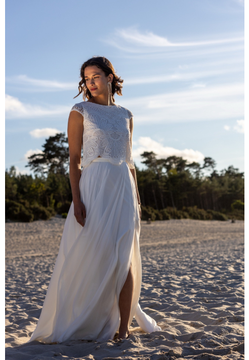 Novias Blair Zijde Rok – Ivoor