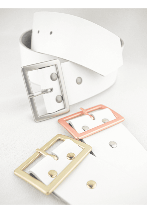 Forever & Eva G1005 Leren Riem Goud