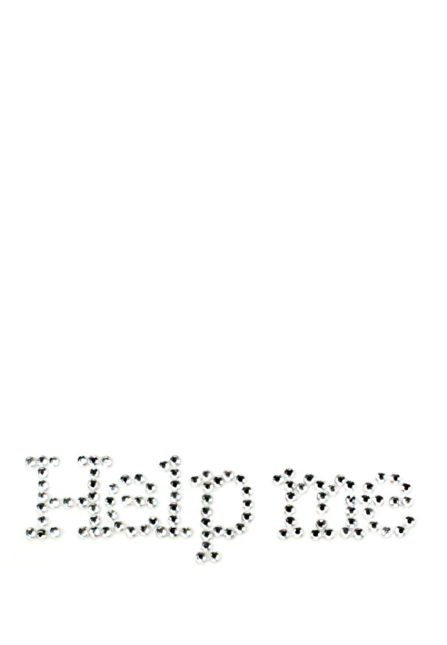 Help Me-Trouwschoenen Sticker ()