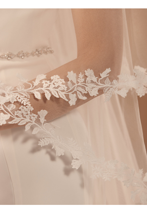 Bianco Evento S455 Sluier - 220/80 cm