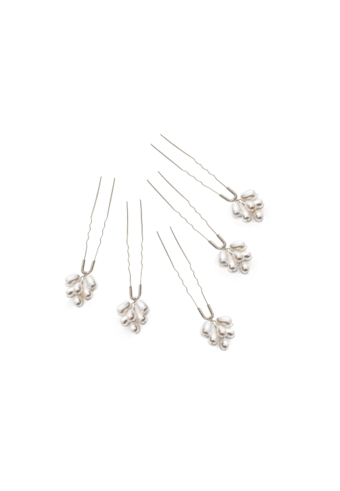 Abrazi Perla Haarspelden Zilver