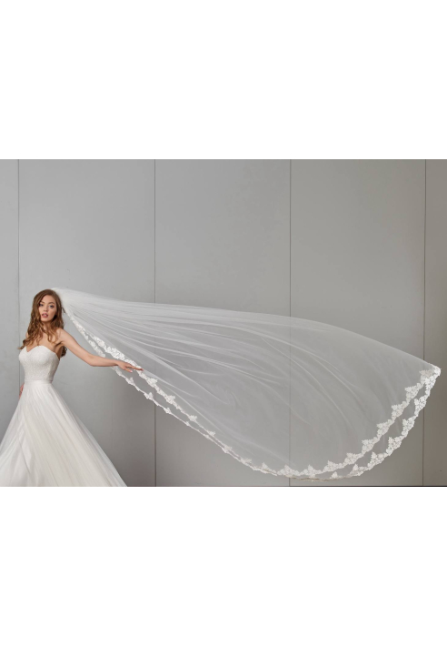 Novias Agatha sluier - 270 cm