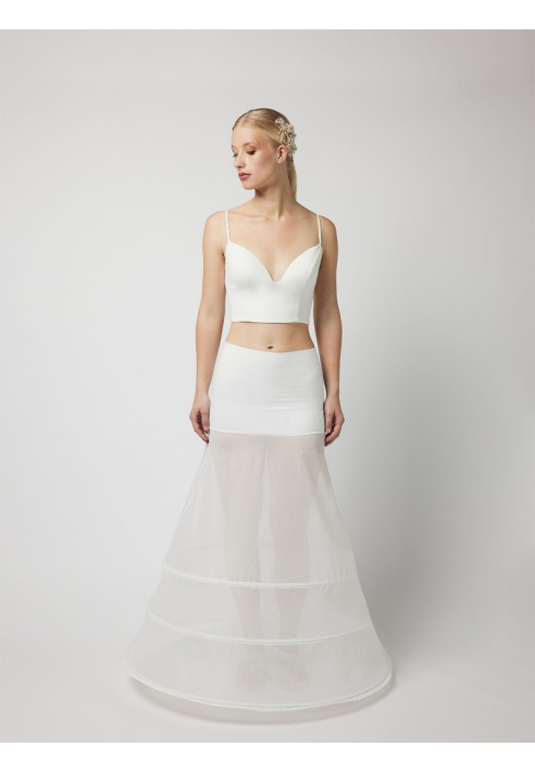 Poirier PC3-270J hoepelrok A-lijn Basismodel 270 cm Ivoor ()