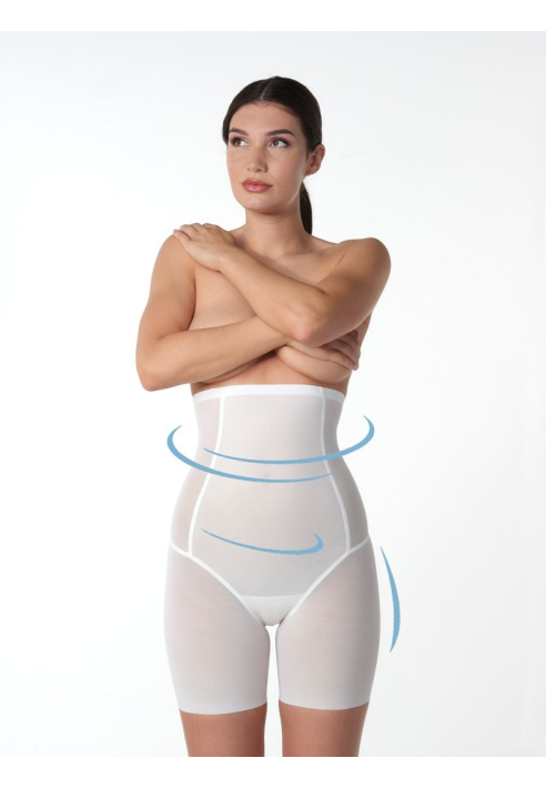 Poirier MP-50 High Waist Control Short Ivory ()