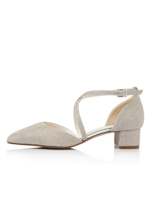 Rainbow Club Maike Bruidsschoenen – Champagne Metallic ()