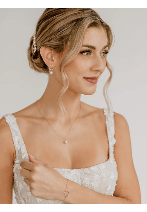 Perlenbräute Toni Sieradenset Rosé Goud ()